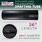 Jumbo Poster Tube - Telescoping Adjustable 36" to 62-1/2" - Durable 10-1/2" Diameter Storage Tube - Art Poster Carrier Holder & Blueprint Storage Drafting Tube Travel & Protection